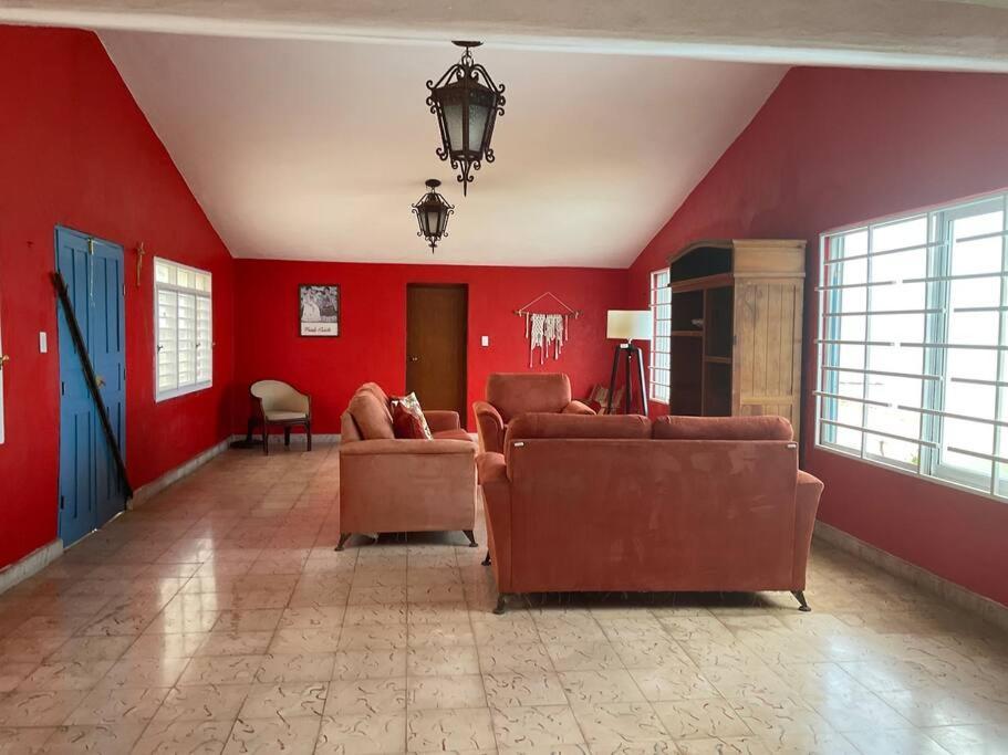 La Casa Amarilla Frente Al Mar Villa Chelem Eksteriør billede